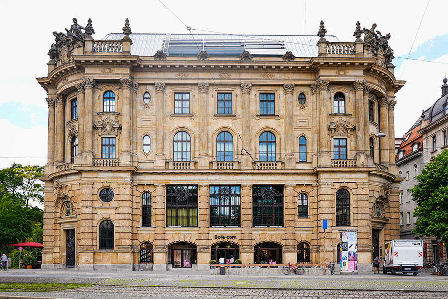 Alte Börse München Front fenster Hitzeschutzfolie